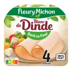 FLEURY MICHON Blanc de dinde doré au four - 160g