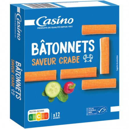 CASINO Bâtonnets de Surimi 200g